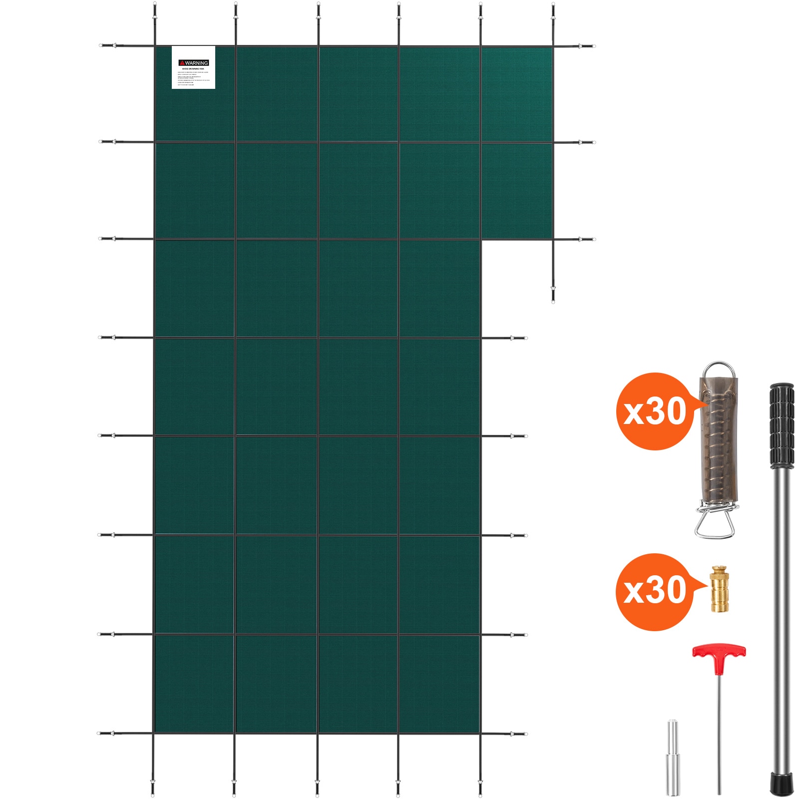 Safety Winter Pool Cover For Rectangular Inground Pools Mesh_voghion.com